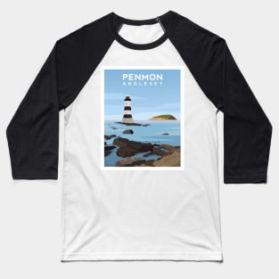 Penmon, Anglesey - North Wales Baseball T-Shirt